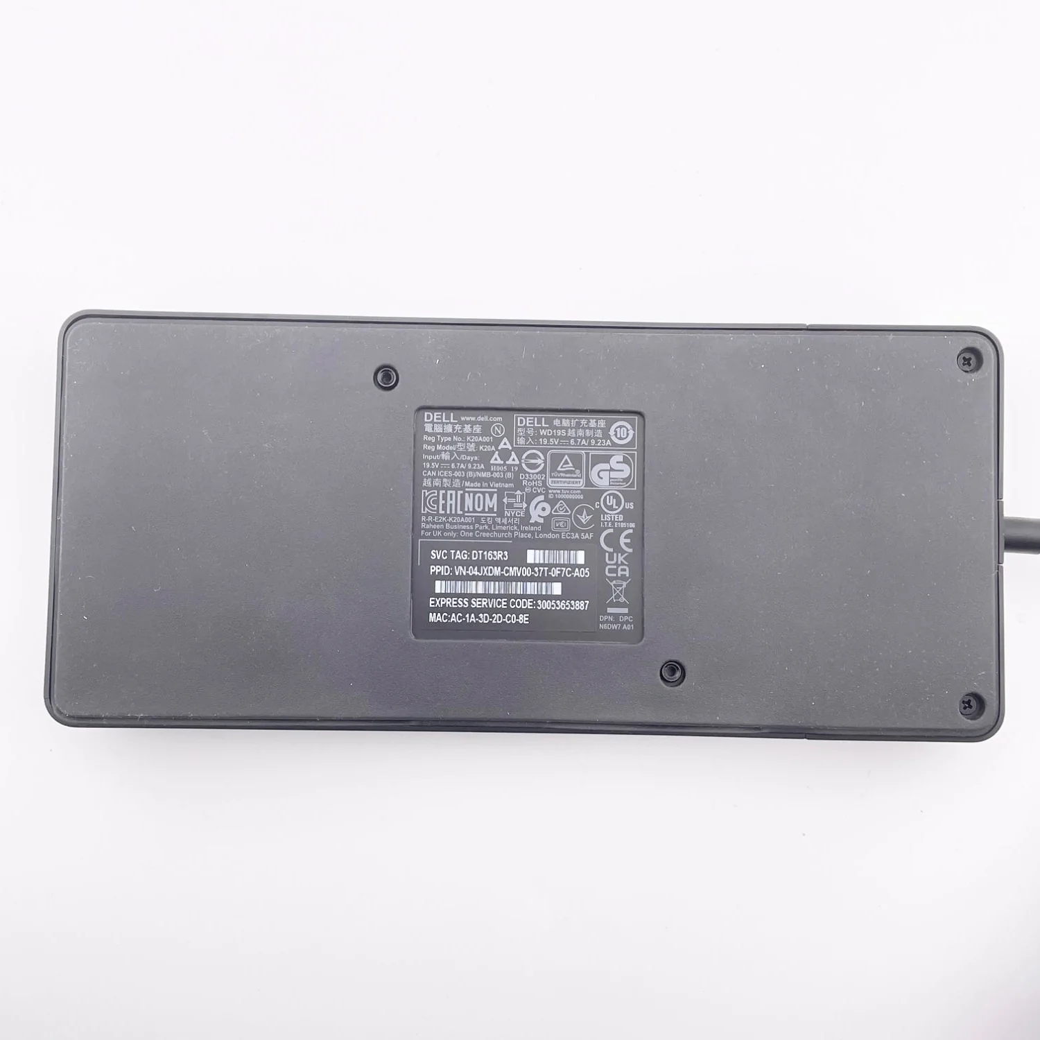 Dell Dock Computer Docking Station WD19S - Image 5