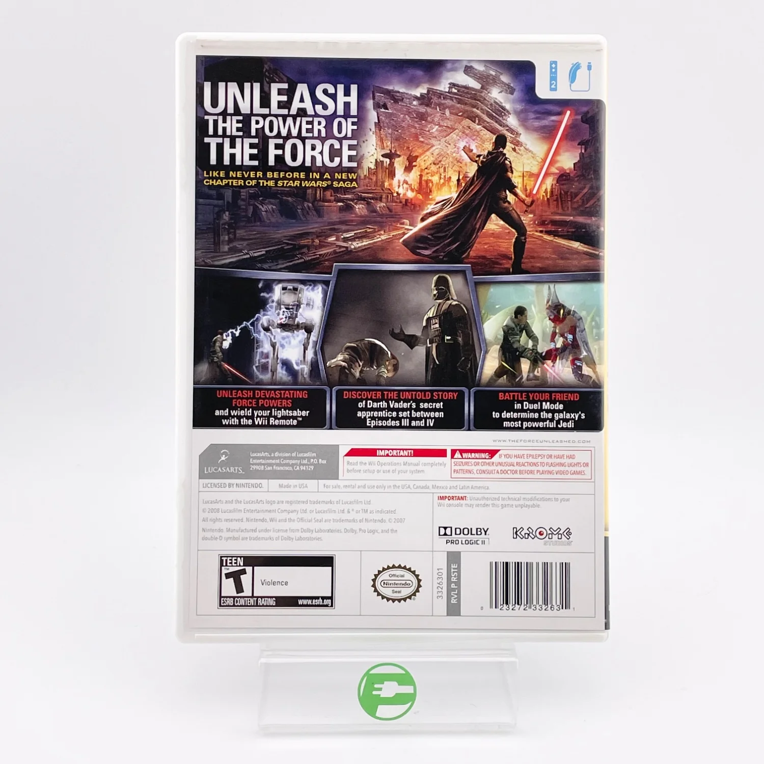 Star Wars The Force Unleashed (Nintendo Wii, 2008) - Image 2